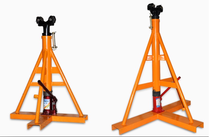 3,5,10 Ton Hydraulic Cable Drum Elevator Drum Reel Stand for Cable Laying Construction